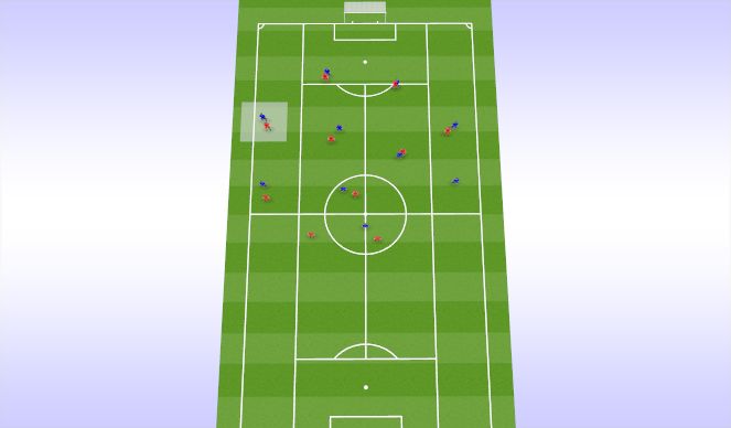 Football/Soccer Session Plan Drill (Colour): us vs them