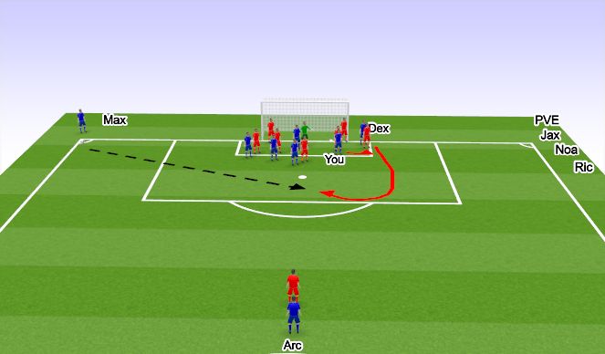 Football/Soccer Session Plan Drill (Colour): Animation 1