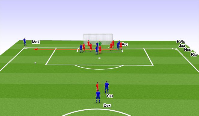 Football/Soccer Session Plan Drill (Colour): Animation 2