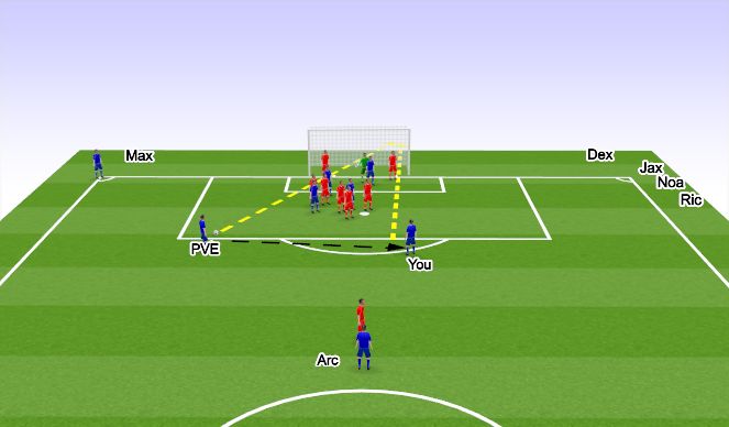 Football/Soccer Session Plan Drill (Colour): Animation 3