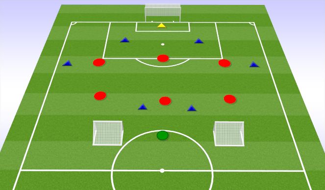 Football/Soccer Session Plan Drill (Colour): Play Out v Press