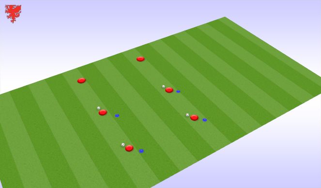 Football/Soccer Session Plan Drill (Colour): Technical Drill