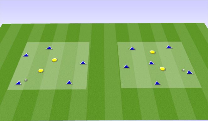 Football/Soccer Session Plan Drill (Colour): Rondod