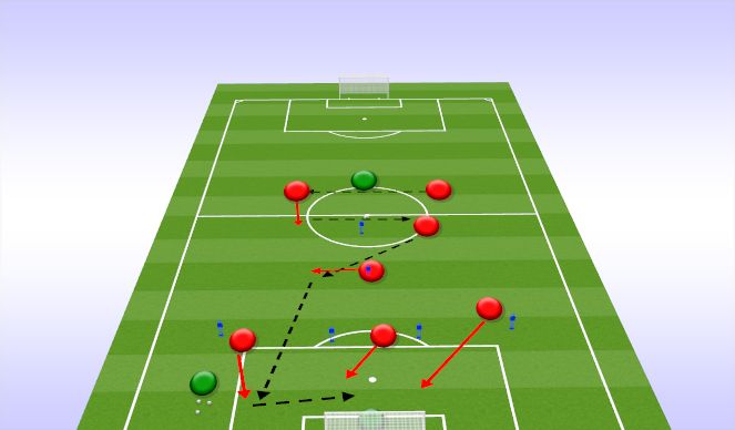 Football/Soccer Session Plan Drill (Colour): Block 4