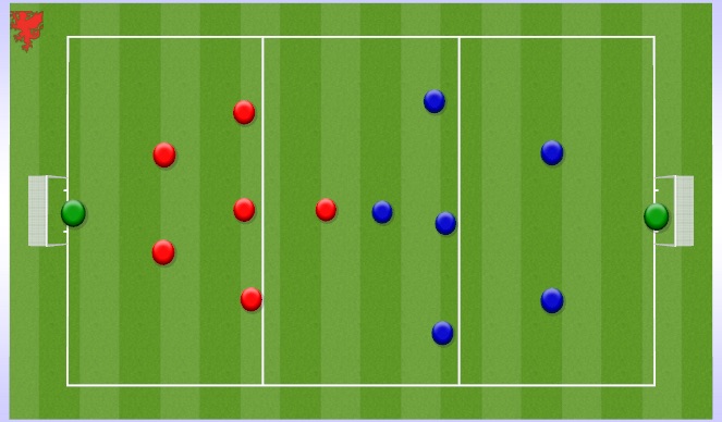 Football/Soccer Session Plan Drill (Colour): SSG