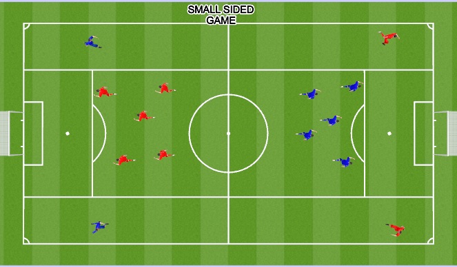 Football/Soccer Session Plan Drill (Colour): SMALL SIDED GAME