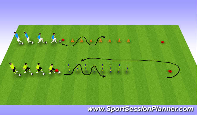 Football/Soccer Session Plan Drill (Colour): 4