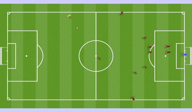 Football/Soccer Session Plan Drill (Colour): Animation 2