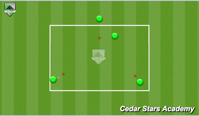 Football/Soccer Session Plan Drill (Colour): Triangle Pass Give and Go