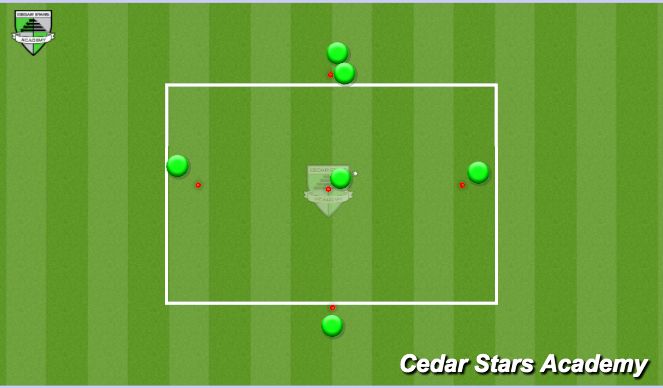 Football/Soccer Session Plan Drill (Colour): Diamond Man in MIddle
