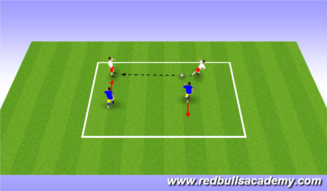 Football/Soccer Session Plan Drill (Colour): Warm up