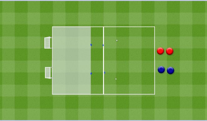 Football/Soccer Session Plan Drill (Colour): 1v1 races. 1v1 wyścigi.