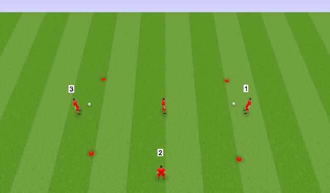 Football/Soccer Session Plan Drill (Colour): 3 out 1 in passing