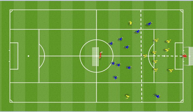 Football/Soccer Session Plan Drill (Colour): Small Side Wide Nr Superiority