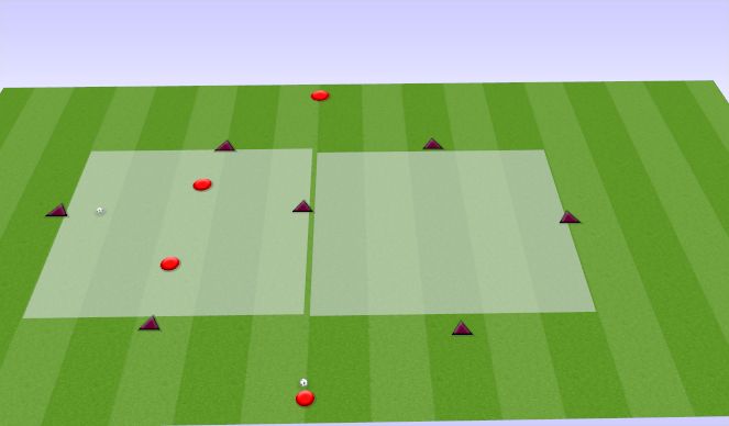 Football/Soccer Session Plan Drill (Colour): Rondod