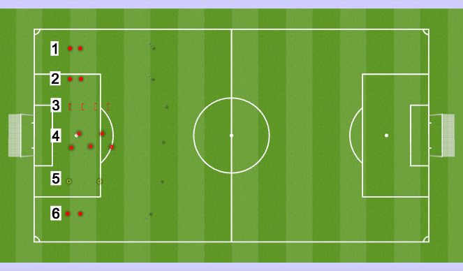 Football/Soccer Session Plan Drill (Colour): Strenght Circuit