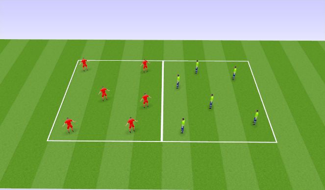 Football/Soccer Session Plan Drill (Colour): Rondo Wars