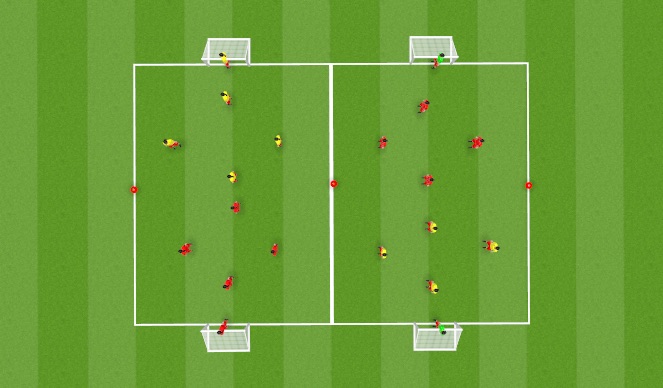 Football/Soccer Session Plan Drill (Colour): Small Sided Game 1