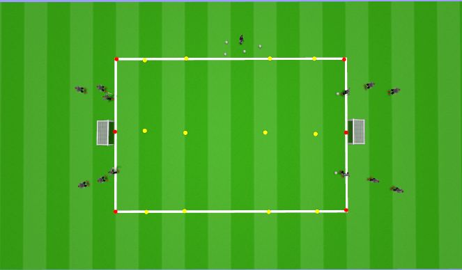 Football/Soccer Session Plan Drill (Colour): 1 V 1 first touch & Pass