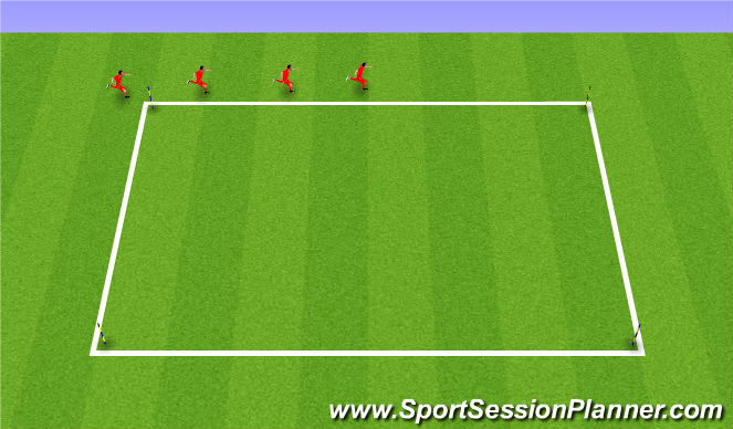 Football/Soccer Session Plan Drill (Colour): FARTLEK BASED RUN