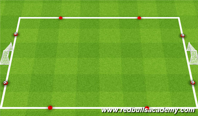 Football/Soccer Session Plan Drill (Colour): Passing Conditioned Game