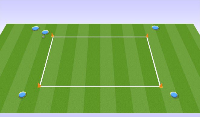 Football/Soccer Session Plan Drill (Colour): 1:2 (into space)