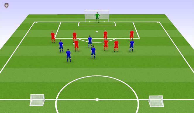 Football/Soccer Session Plan Drill (Colour): Training Game