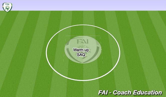 Football/Soccer Session Plan Drill (Colour): warm up 