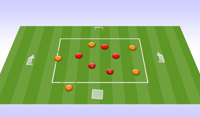 Football/Soccer Session Plan Drill (Colour): Warm Up / Ball Mastery