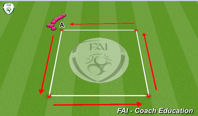 Football/Soccer Session Plan Drill (Colour): Liverpool warm up