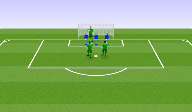 Football/Soccer Session Plan Drill (Colour): One touch warmup (10min)