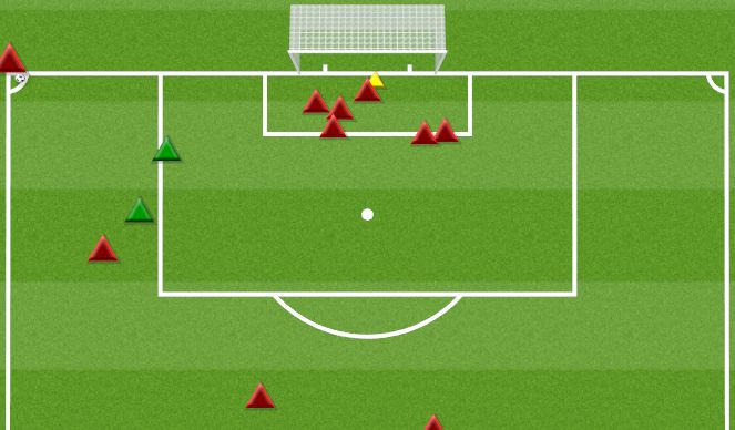 Football/Soccer Session Plan Drill (Colour): Att Corner 1