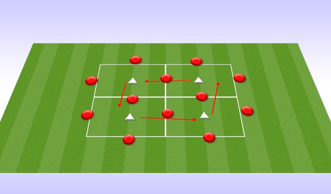 Football/Soccer Session Plan Drill (Colour): Arrival Activity