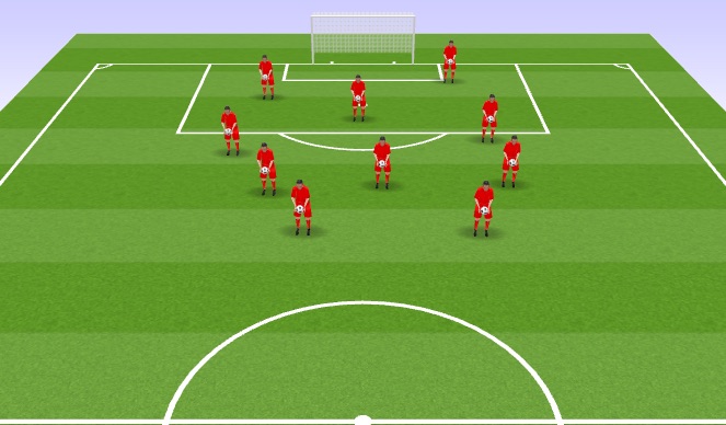 Football/Soccer Session Plan Drill (Colour): Warm Up