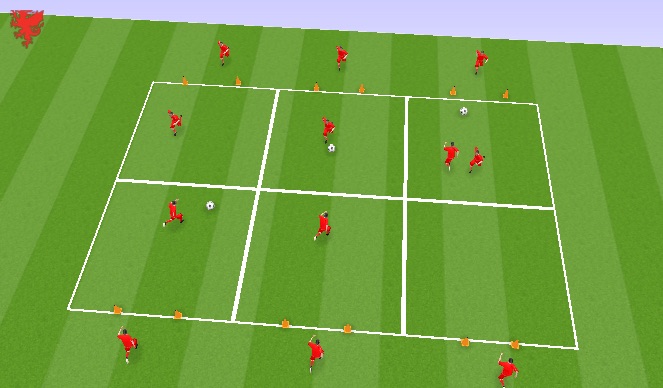 Football/Soccer Session Plan Drill (Colour): Screen 1