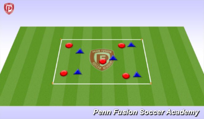 Football/Soccer Session Plan Drill (Colour): Technical Foundation