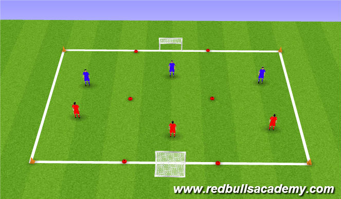 Football/Soccer Session Plan Drill (Colour): Conditioned Game