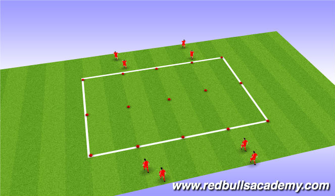 Football/Soccer Session Plan Drill (Colour): 1 to 1