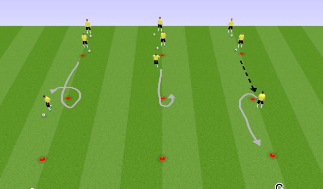 Football/Soccer Session Plan Drill (Colour): MT 1