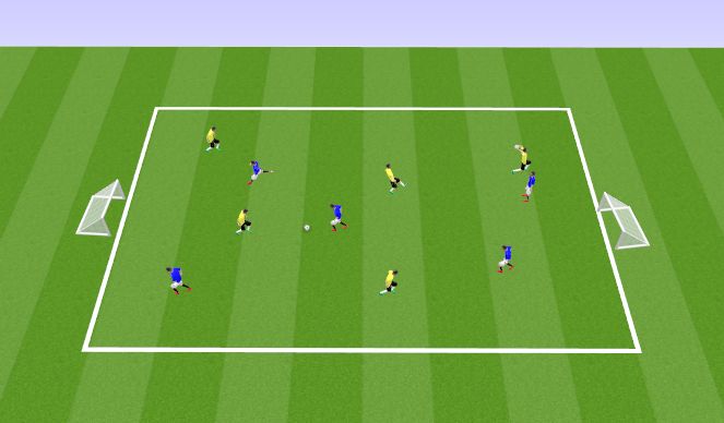 Football/Soccer Session Plan Drill (Colour): Scrimmage