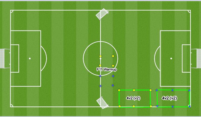 Football/Soccer Session Plan Drill (Colour): Warm Up