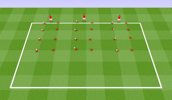 Football/Soccer Session Plan Drill (Colour): Warm up/agility 