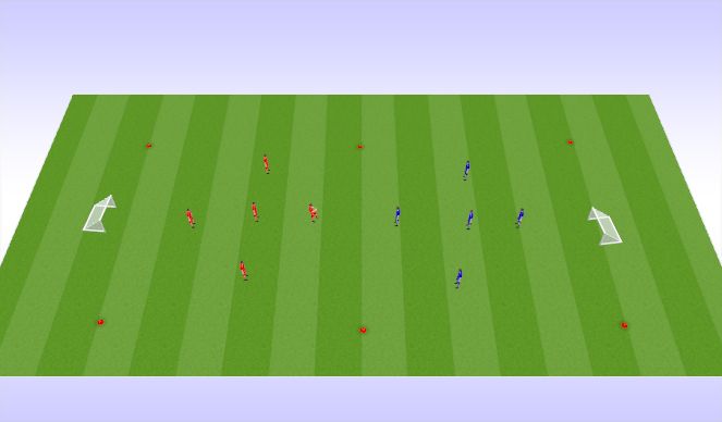 Football/Soccer Session Plan Drill (Colour): Small Sided Game 5v5