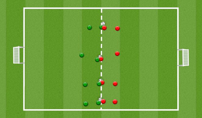 Football/Soccer Session Plan Drill (Colour): Act 1, 1A