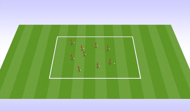 Football/Soccer Session Plan Drill (Colour): ball mastery 