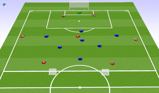 Football/Soccer Session Plan Drill (Colour): Training Game