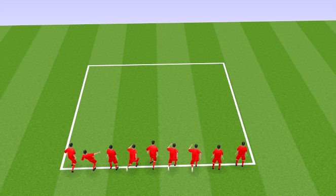 Football/Soccer Session Plan Drill (Colour): Warm Down 