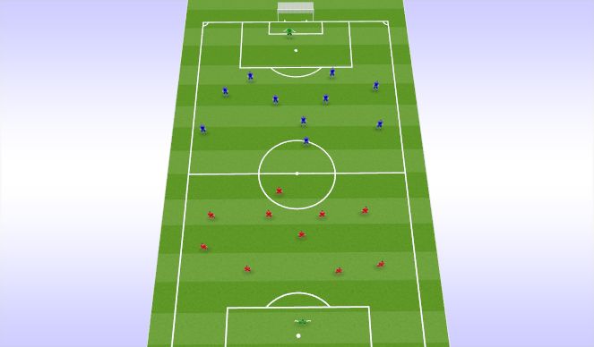 Football/Soccer Session Plan Drill (Colour): scrimmage