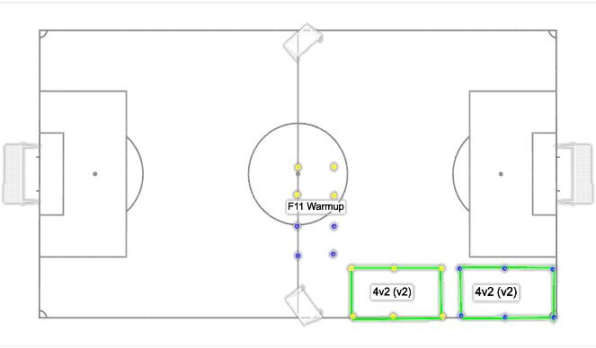 Football/Soccer Session Plan Drill (Colour): Warm Up