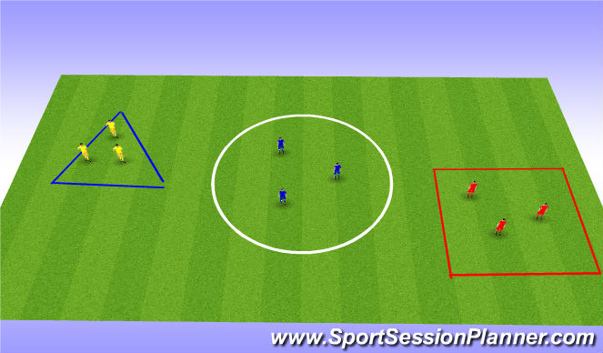 Football/Soccer Session Plan Drill (Colour): Warm up